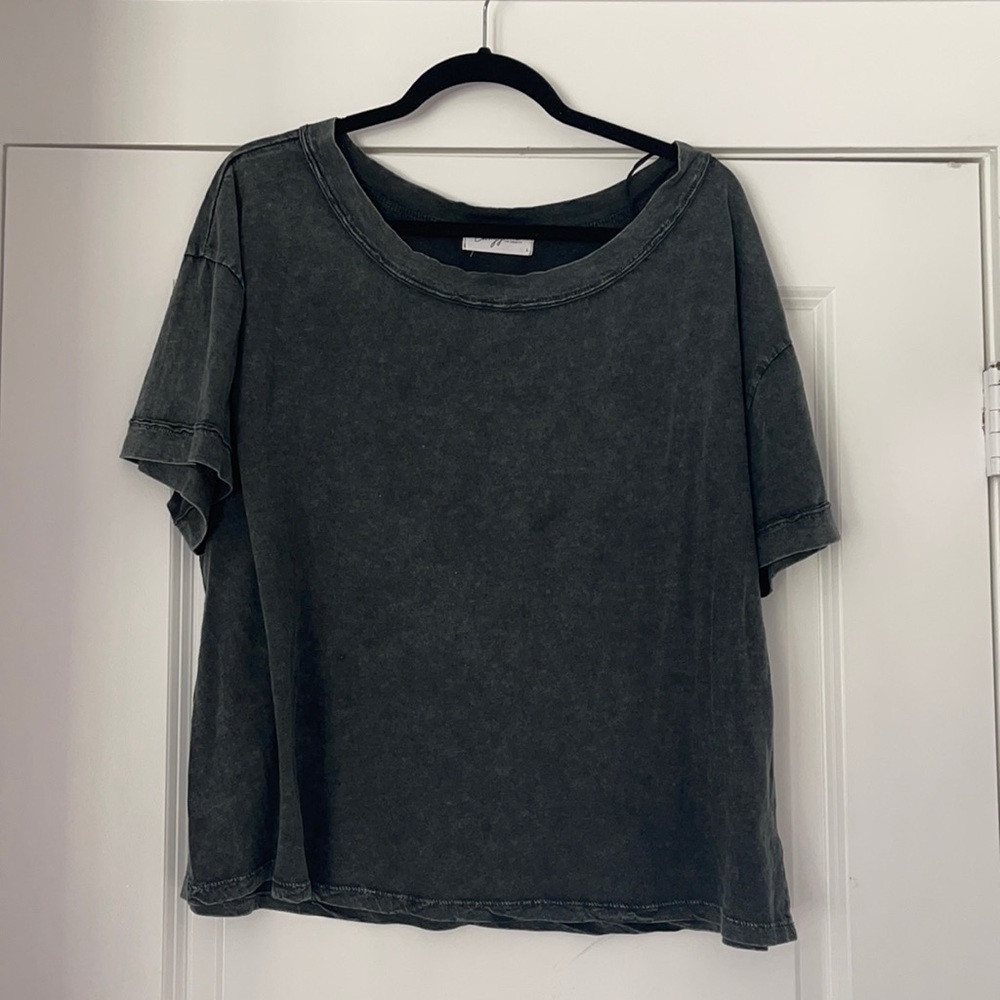 CJLA Boxy Wide Neck Tee